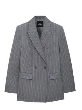Tiphaine Blazer - ANINE BING - light grey pinstripe - M
